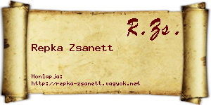 Repka Zsanett névjegykártya